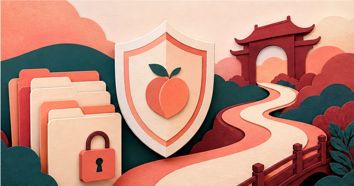 蜜桃传媒：安全访问栏目主题内容与阅读路径的编辑插画